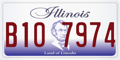 IL license plate B107974