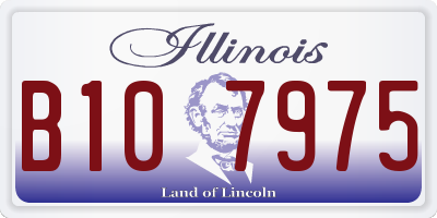IL license plate B107975