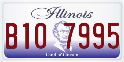 IL license plate B107995