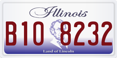 IL license plate B108232