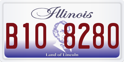 IL license plate B108280