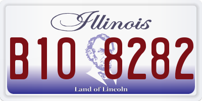 IL license plate B108282