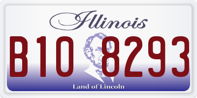 IL license plate B108293