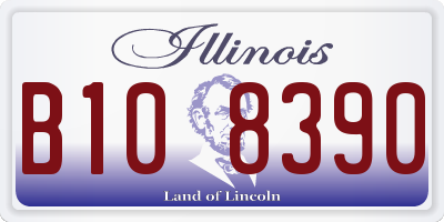 IL license plate B108390