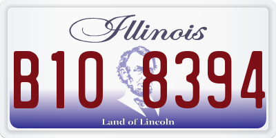 IL license plate B108394