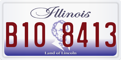 IL license plate B108413
