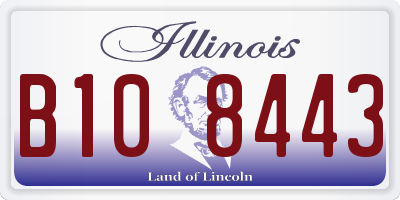 IL license plate B108443