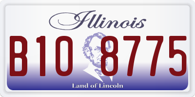 IL license plate B108775