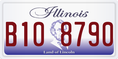 IL license plate B108790