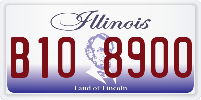 IL license plate B108900