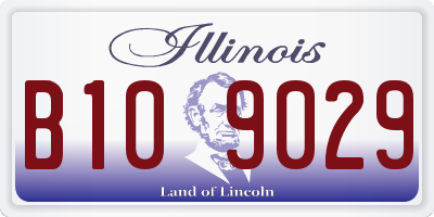 IL license plate B109029