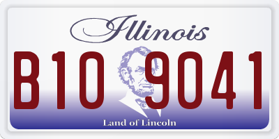 IL license plate B109041