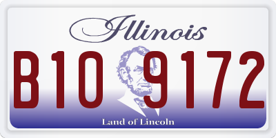IL license plate B109172