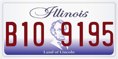 IL license plate B109195
