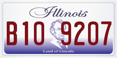 IL license plate B109207