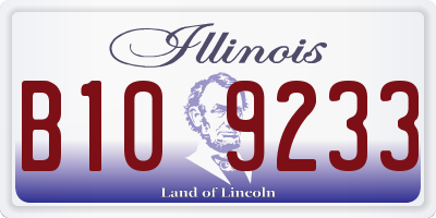 IL license plate B109233