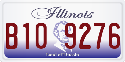 IL license plate B109276