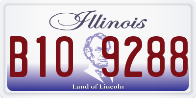 IL license plate B109288