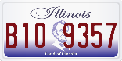 IL license plate B109357