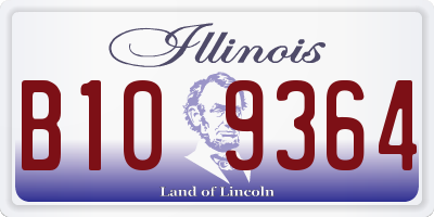 IL license plate B109364