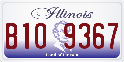 IL license plate B109367