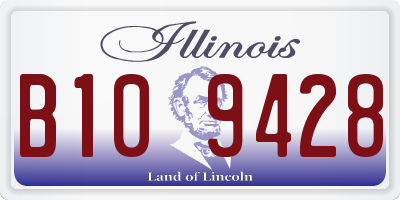 IL license plate B109428