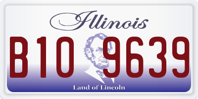 IL license plate B109639