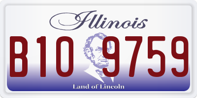 IL license plate B109759