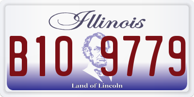 IL license plate B109779