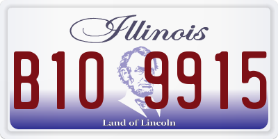 IL license plate B109915