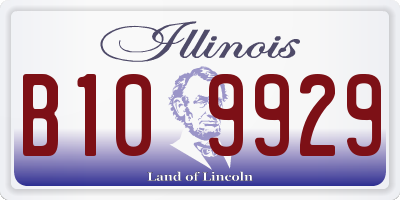 IL license plate B109929