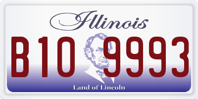 IL license plate B109993