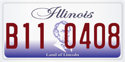 IL license plate B110408
