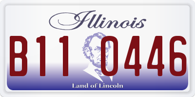 IL license plate B110446