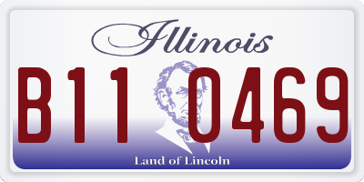 IL license plate B110469