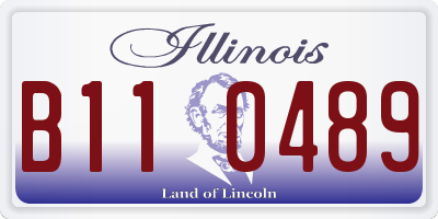 IL license plate B110489