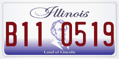 IL license plate B110519