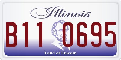 IL license plate B110695