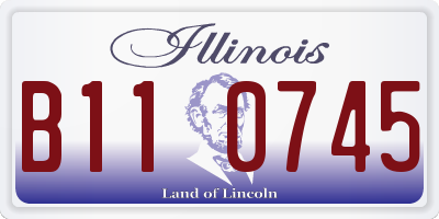 IL license plate B110745