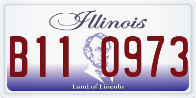 IL license plate B110973