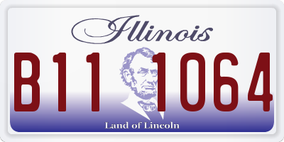 IL license plate B111064