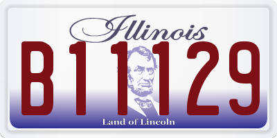 IL license plate B11129