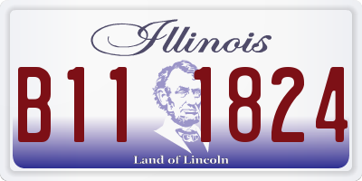 IL license plate B111824
