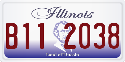 IL license plate B112038