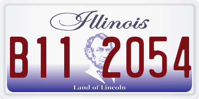 IL license plate B112054