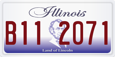 IL license plate B112071