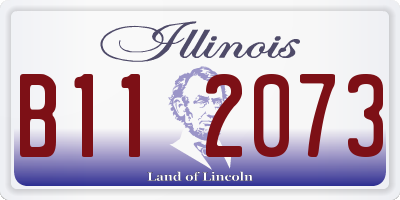 IL license plate B112073
