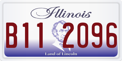 IL license plate B112096