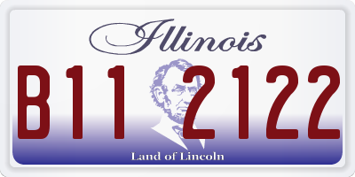 IL license plate B112122