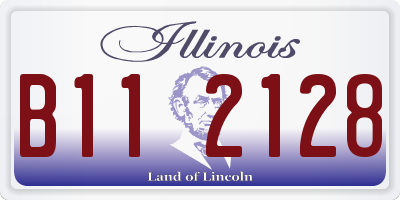 IL license plate B112128